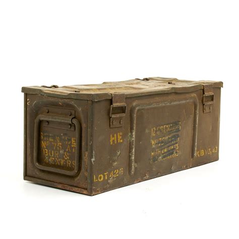 metal ww2 ammo box|world war 2 ammo box.